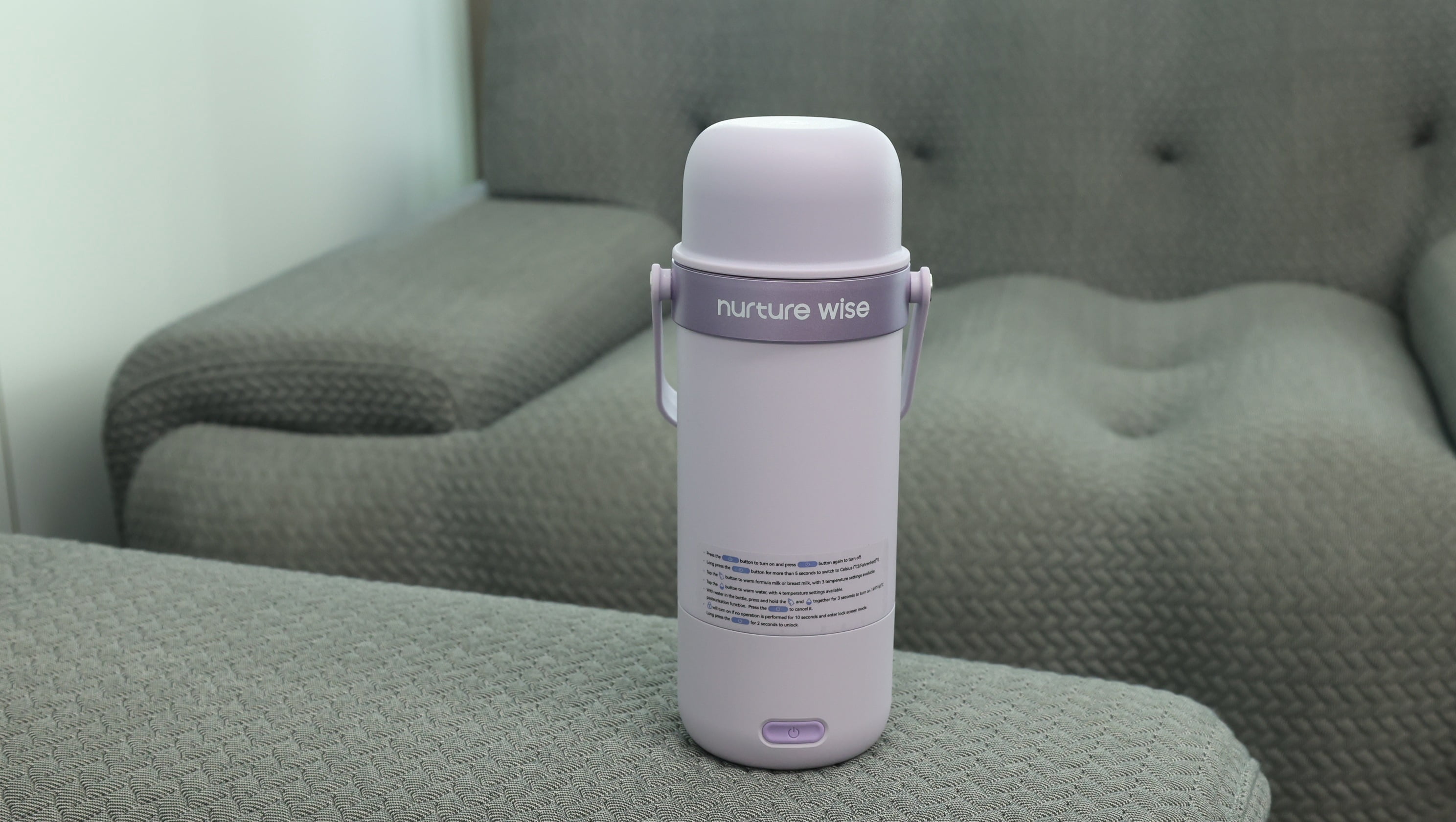 nurture wise Portable Bottle Warmer for Travel, Baby Milk Warmer with Fast Heating & Long Battery Life, 17 Ounces Large Capacity Bottle Warmer with Long-Lasting Keep Warm Function, Green