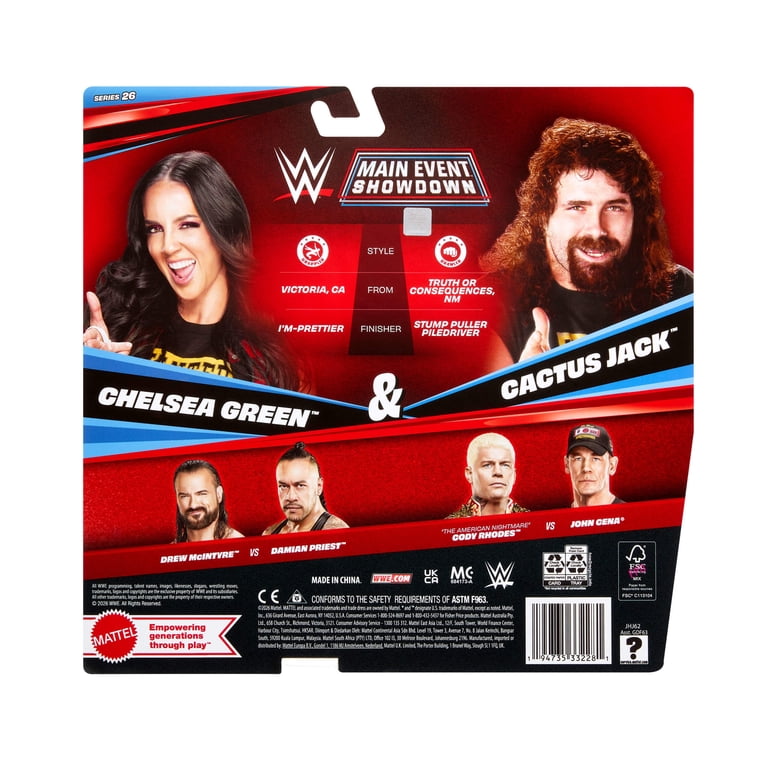 WWE Main Event Showdown Chelsea Green & Cactus Jack Action Figures
