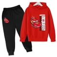 thumbnail image 2 of Sudadera de Cars para niño, sudadera para niña, sudadera con capucha y pantalones de Rayo McQueen, 2 piezas, chándales para niños, ropa para niños, 2 of 4