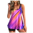 thumbnail image 2 of WQJNWEQ Womens Bikinis Swimsuits Women Plus Size Print Bowknot Set Two-Piece Swimsuit Swimwear Shorts, 2 of 6