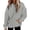 Gray, variant on Women's Rhinestone Hooded Sweatshirt Diamond Pullover Bling Crystal Hoodie Casual Streetwear Y2K Vintage Aesthetic Loose Fall Fashion Cozy Loungewear Top