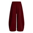 thumbnail image 5 of SJLDQY Sweatpants for Girls Letter Graphic Wide Leg Pants Drawstring Waist Straight Leg Pants with Pockets, 5 of 5