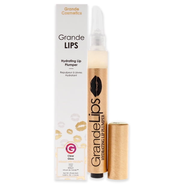 Grande Cosmetics Brillo de labios Relleno de labios hidratante Grande Lips - Brillo transparente 0.08oz Grande Cosmetics Grande Cosmetics Brillo de labios 0.08oz