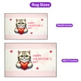 thumbnail image 5 of Happy Valentine's Day Exotic Shorthair Brings Love Heart Indoor Rug Cat Lover Kitten Owner Gifts Carpet Living Bed Room Sofa Home Decor - 02028, 5 of 5