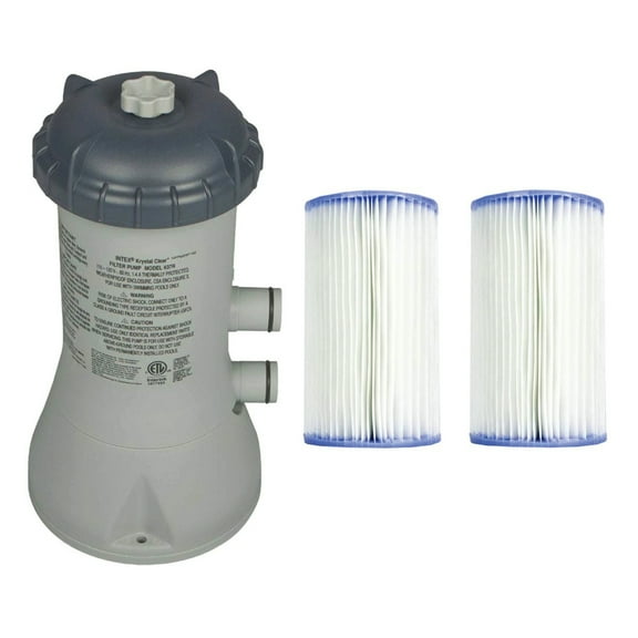 INTEX Krystal Clear Pool Filter Pump & Type A Pool Filter Cartridges