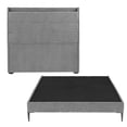 thumbnail image 1 of Base Cama Slim Individual + Cabecera Wing Trinity Gris Duk, 1 of 8