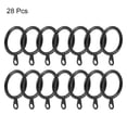 thumbnail image 2 of Anillos para cortinas Uxcell Metal 28mm Diámetro Interior para Varillas de Cortina Negro Paquete de 28, 2 of 3