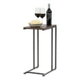 thumbnail image 6 of IRIS USA Wood and Metal Frame Side Table, Accent Sofa End Table Coffee Snack, Bedroom Night Stand, Living Room Computer Desk, C-Shape Wide, 6 of 9