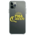 thumbnail image 1 of DistinctInk Clear Shockproof Hybrid Case for iPhone 11 (6.1" Screen) - TPU Bumper Acrylic Back Tempered Glass Screen Protector - Yoga Queen Crown, 1 of 1