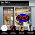 thumbnail image 2 of Jumbo 24' x 13' LED Neon Sign with Motion - 'OPEN' (Red/Blue) B30, 2 of 5