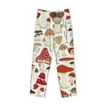 thumbnail image 4 of Goofa Cartoon Mushrooms Printed Soft Pajama Pants for Men, Wide Leg Comfy Casual Lounge Yoga Pants-Small, 4 of 9