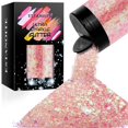 thumbnail image 1 of Glitter Estanoite 160 g Rosa Bebé Iridiscente Chunky, 1 of 7