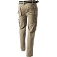 thumbnail image 4 of Ma Croix Mens CARGO PANTS with Utility Belt Lightweight Relaxed Straight Fit Twill Cotton Work Outdoor Tactical, 4 of 8