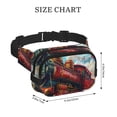 thumbnail image 4 of Disketp Beautiful Red Train Hot Air Balloon Riñonera de Doble Capa, Bolsa de Cintura Ajustable para Viajes, Correr y Senderismo, Riñonera Ligera para Hombre y Mujer, 4 of 9