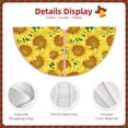 thumbnail image 3 of Fotbe Floral Sunflowers Pattern Christmas Tree Skirt, Tree Skirts Plush Christmas Decorations, Christmas Tree Skirts Xmas Decorations Holiday Party Decor-30", 3 of 6