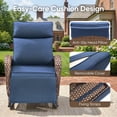 thumbnail image 4 of Bellefurn Outdoor Rocking Recliner Chairs,Patio Wicker Rocking Chairs Outdoor Lounge Chairs with Adjustable Backrest & Footrest,Reclining Lounge Rocker Chair for Outdoor,Fire Pit,Pool,Garden, 4 of 10