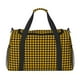 thumbnail image 1 of Disketp Retro Yellow and Black Houndstooth Bolsa de Viaje Tipo Duffle, Bolso de Mano para Fin de Semana para Mujer, Bolsa de Gimnasio Ligera para Hombre, Esencial para Viajes, 1 of 7