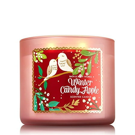 Bath Body Works New 2016 Winter Candy Apple Candle 3 Wick