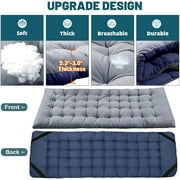 NAIZEA 75 Folding Camping Bed for Adult, Sleeping Cot Guest Bed with Mattress, Folding Camping Cot with Carry Bag