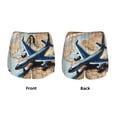 thumbnail image 3 of KLL Airplane World Map Adventure Pattern Shorts Women,Athletic Shorts High Waisted Running Shorts Pocket Sporty Short Gym Elastic Workout Shorts-Small, 3 of 7