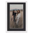thumbnail image 4 of 12x17 Frame White With Black Picture Mat For 12x17 Photo - White 14x19 Frame To Display Print or, 4 of 8