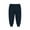Deep Blue, variant on Bellafa Little Boys Girls Cotton Elastic Sweatpants Active Jogger Pants For 2-8 Years Kids Lounge Pants with Pockets-Gray