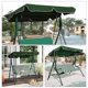 thumbnail image 2 of Toldo para columpio (verde, 142 x 120 x 15 cm), de lujo, de poliéster, resistente a los rayos UV, resistente al agua, apto para terrazas de jardín al aire libre, 2 of 4