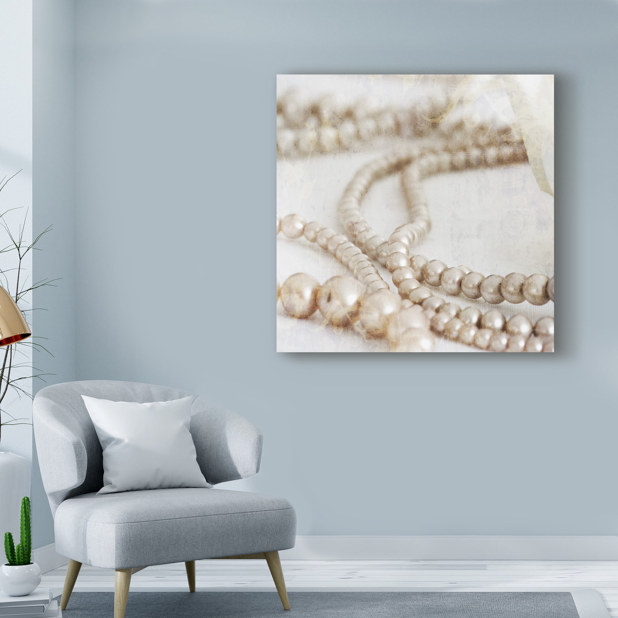 Trademark Fine Art 'Antique Pearls' Canvas Art by Tom Quartermaine