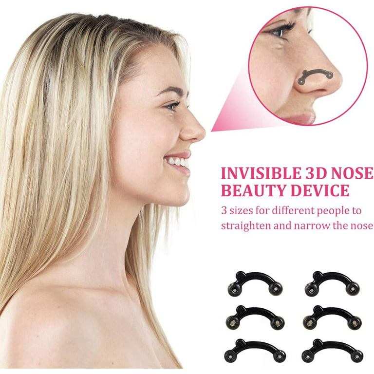 Nose Up Lifting Nose Shaper Lifter Nose Slimmer Nose Corrector Nose Bridge  Straightener Beauty Tool Pain Free,Black 