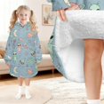thumbnail image 6 of Alien and Rocket Pale Blue Pattern Lamb Fleece Blanket Hoodies for Teens ,Teens Oversize Sherpa Wearable Hooded Blanket Sweatshirt with Super Pockets, 6 of 6