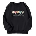 thumbnail image 2 of SGMVNU Boys Girls Sweatshirts 9-10 Years Black Girls Boys Graphic Sweatshirt Letter Print Kids Long Sleeve Shirts Oversized Sweater Casual Loose Pullover Fall Tops, 2 of 7
