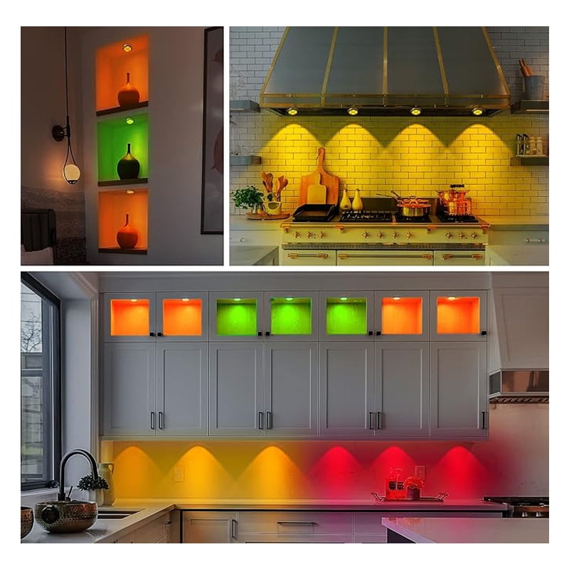 (Weiyi-EC)-- 3 Pcs Motion Sensor Lights Indoor, Under Cabinet Light Rechargeable, Wireless LED Closet Lights Night Light **--（ 47;lk）