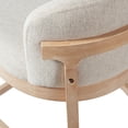 thumbnail image 4 of Christopher Knight Home 33"H Wooden Beige Upholstered Counter Stools with Curved Seat, Natural Finish, Set of 2, 4 of 12
