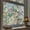 Beast and Rose, variant on Fancy-Fix 3D colored glass window film, electrostatic film bathroom front door home decoration window privacy film, peacock 17.3 "x 35.4"