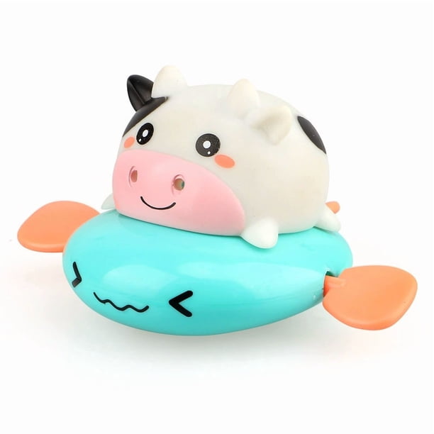 Baby bath water toy - Cute Cow Bath Toys Sprinklers for Babies 0-6 6-12 Months, Floating Pool Plaything for Toddlers 1-3 3-5 Years Old(green)
