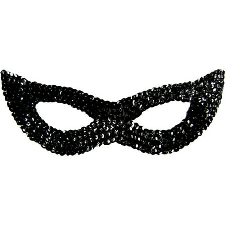 Sequin Cat Adult Halloween Mask Accessory