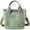 Green, variant on Small Tote Bag with Zipper Canvas Multiple Pockets Crossbody Bag Stylish Shoulder Bag Casual Satchel Hobo Bag Top Handle Messenger Bag