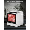 thumbnail image 6 of FOHERE Countertop Dishwasher with 6H Delay Cleaning, Portable Dishwasher w/5L Built-in Water Tank, 6 Programs, 360°Dual Spray, High-Temp, 6 of 10