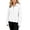White, variant on Women's Sweatshirt Quilted Texture Quarter Zip Collared Long Sleeve Pullover Sweatshirt Streetwear Loungewear Top