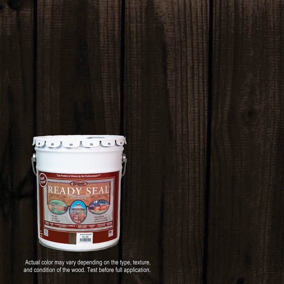 Ready Seal 545 Exterior Stain and Sealer for Wood, 5-Gallon, Burnt Hickory
