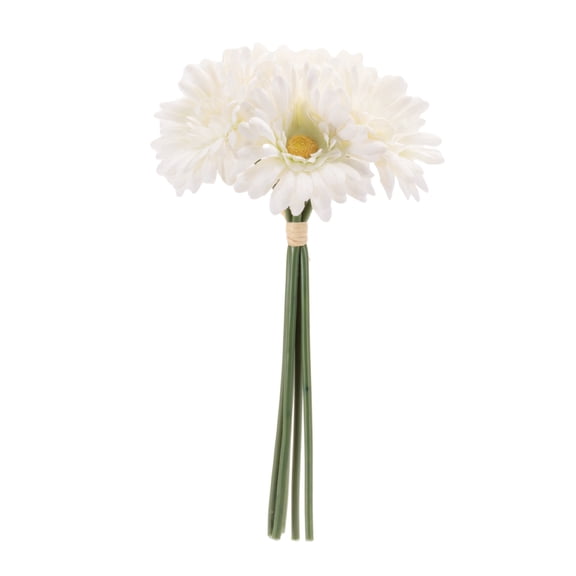 Melrose Gerbera Daisy Artificial Stem Spray - 11.75" - White - Set of 6