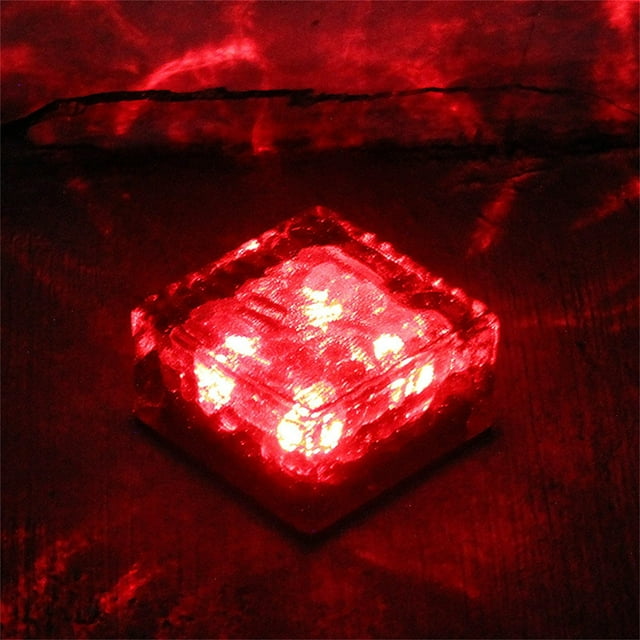 Daisyyozoid Solar Powered Outdoor LED Square Fence Light Garden Post Lamp