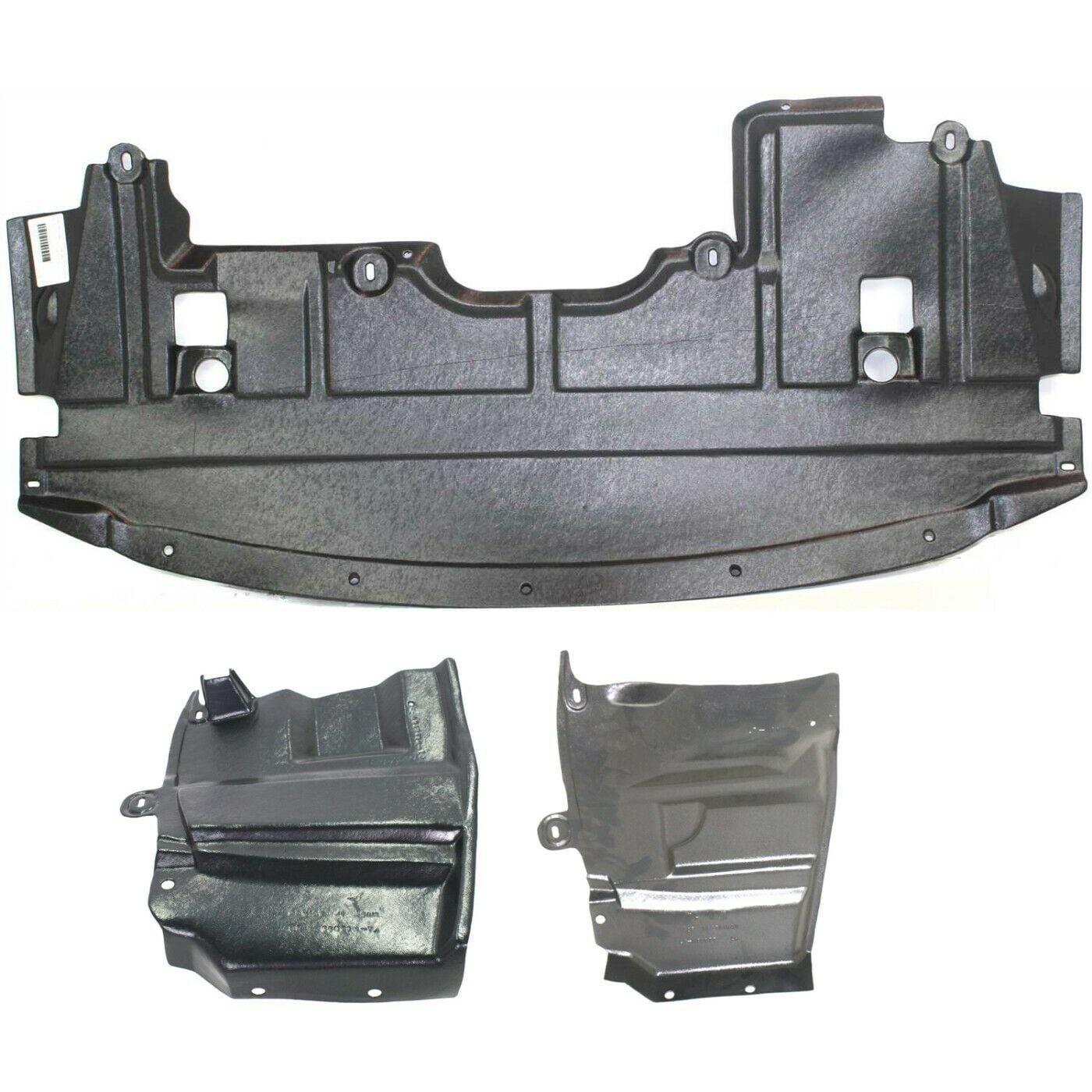 Set of 3 Engine Splash Shields Front Driver & Passenger Side For Altima