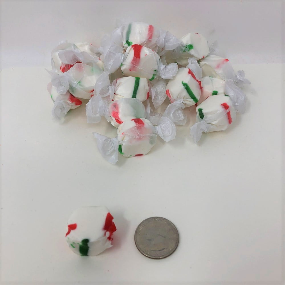 Peppermint Candy Cane flavored Taffy Holiday Christmas Candy candycane