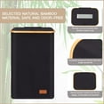 thumbnail image 4 of Laundry Hamper with Lid  DOFASAYI 120L Foldable Laundry basket with Bamboo Handles, Black, 4 of 5