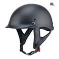 thumbnail image 2 of Sonducket Casco de motocicleta Universal portátil de estilo Vintage para mujer y hombre, Scooter de verano, correa ajustable, accesorios para Ciclismo Negro mate SG, 2 of 6