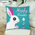 thumbnail image 3 of MKHERT Easter Bunny and Egg Throw Pillowcase Pillow Cover Cushion Couver 18x18 inch, Set of 2, 3 of 3