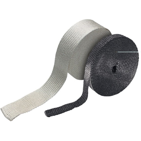 Black 1 in. x 50 ft. Exhaust Wrap