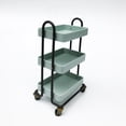 thumbnail image 4 of Carrito de Comida de 1/6, Carrito de Restaurante de Comedor de 3 Bandejas, Estante en Miniatura para Muebles de Decoración Sunnimix  carro de comedor de casa de muñecas, 4 of 8