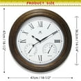 thumbnail image 7 of Infinity Instruments Noble Indoor/Outdoor Wall Clock, Antique Gold, 18.5", 7 of 7